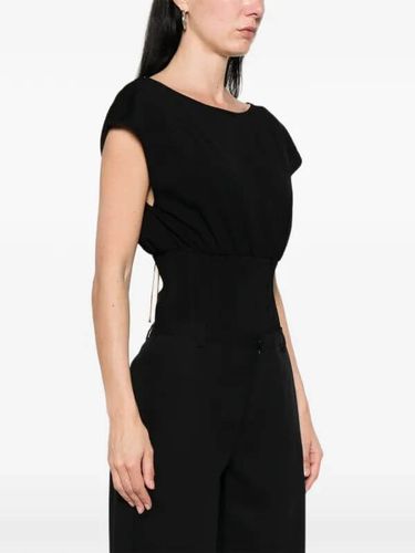 Bodysuit in knit fabric with necklace