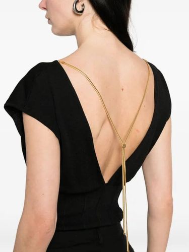 Bodysuit in knit fabric with necklace