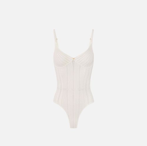 Knit openwork bodysuit