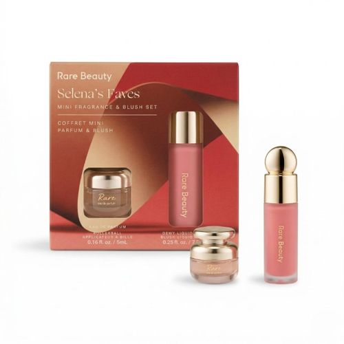 מארז בושם וסומק נוזלי Rare Beauty Selena's Faves Mini Fragrance & Blush Set