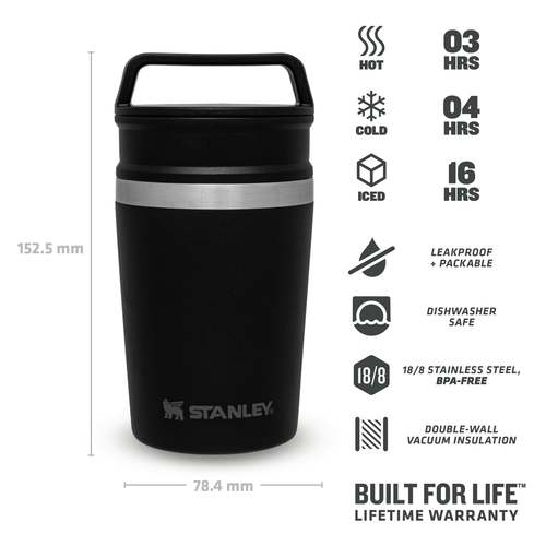 כוס קפה עם נעילה  0.23L - ADVENTURE SHORTSTACK TRAVEL MUG | STANLEY