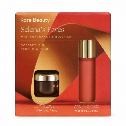 מארז בושם וסומק נוזלי Rare Beauty Selena's Faves Mini Fragrance & Blush Set