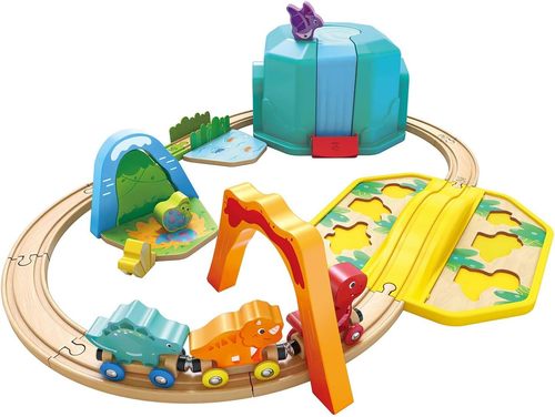 סט רכבת דינוזאורים – עולם פרהיסטורי מלא דמיון, משחק והרפתקאות