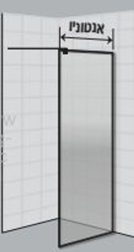 מקלחון אנטוניו דופן קבועה 90.5-132.5 גובה 200