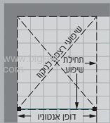 מקלחון אנטוניו דופן קבועה 90.5-132.5 גובה 200