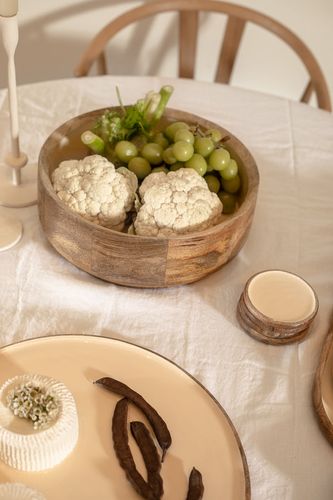 קערת הגשה מעץ מנגו
