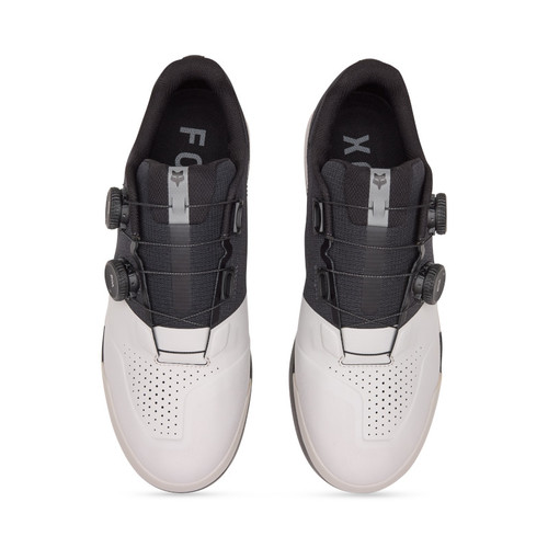 נעלי רכיבה פוקס פלאט לבן - FOX UNION FLAT BOA SHOE V26
