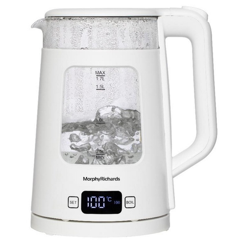 קומקום חשמלי חכם 1.7 ליטר Morphy Richards מורפי ריצ'ארדס Clear White 43988