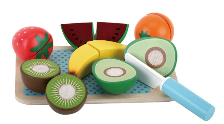 משטח חיתוך פירות העונה מעץ לילדים Pit Toys