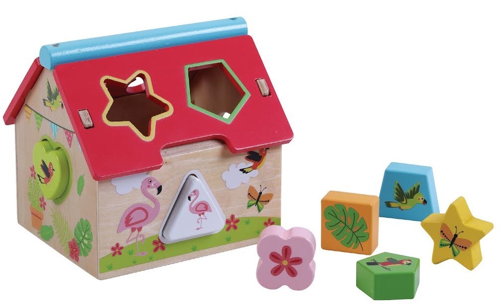 בית הצורות מעץ לילדים PIT TOYS