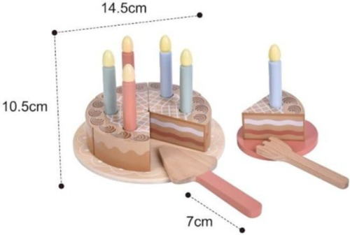 ערכת עוגת שוקולד מעץ לילדים Pit Toys