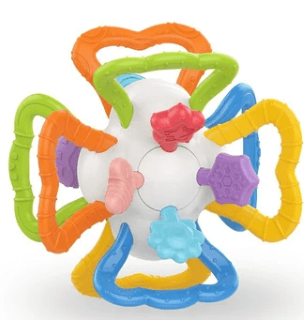 נשכן ורעשן טבעות צבעוני לתינוק Pit Toys