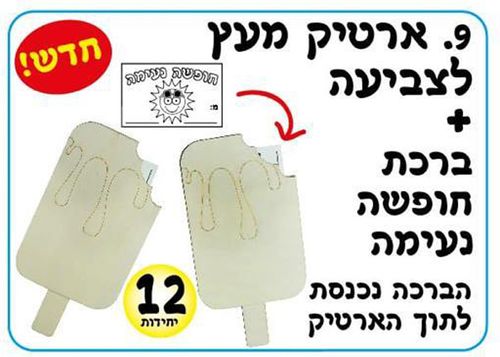 12 יצירה ומשחק ארטיק מעץ עם ברכה