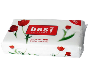 מגבוני נייר כפולים רכים ומלטפים - 100 יחידות - Best מבית חורי