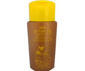 שמן גזר ואגוזים - 250 מ"ל - SUNSCREEN OIL SPF - 6