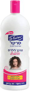 דר פישר | מרכך לילדים סרקל | שמורים על ראש נקי | לשיער מתולתל | מכיל 1 ליטר