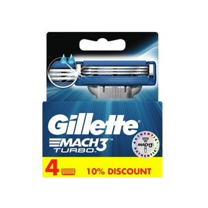מילוי להבי גילוח של Gillette Mach3 Turbo | מכיל 4 חלקים