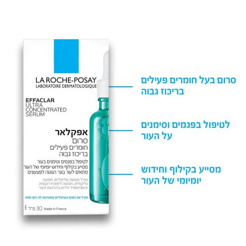 אפקלאר סרום | סרום פילינג יומי לטיפול בפגמים וסימנים בעור | מכיל 30 מ