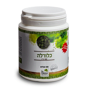 כלורלה 500 מ"ג ד"ר גרין - 250 טבליות