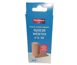 וובטקס תחבושת אלסטית לשימוש רב פעמי 10 ס"מ - טופמד TOP MED