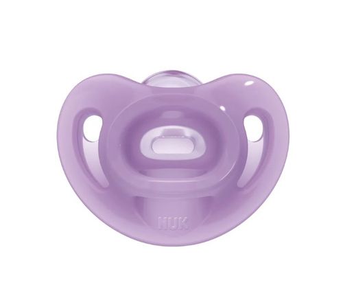 מוצץ נוק סנסיטיב NUK Sensitive | סיליקון 0-6 חודשים | סגול |