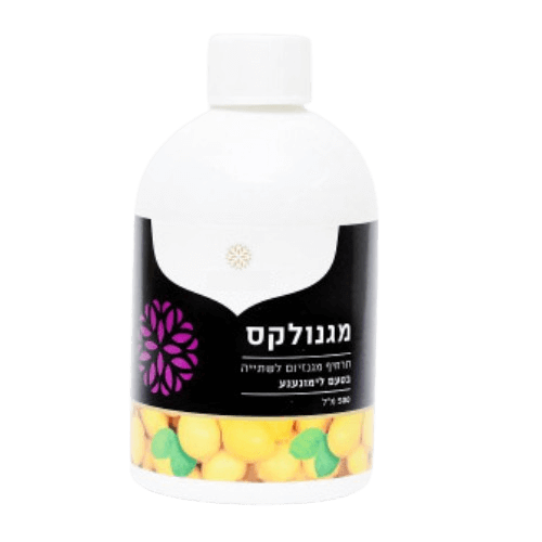 מגנולקס | תרחיף מגנזיום לשתייה | בטעם לימונענע | מכיל 500 מ