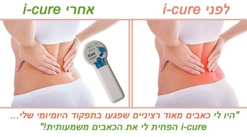מכשיר iCure Laser | איי קיור מכשיר לייזר לכאבים | מכשיר אמריקאי הפועל על 4 אנרגיות במקביל | לטיפול בכאבי גב כאבי ברכיים כאבי צוואר מ.ד.ס פארם | פתרונות רפואיים לא תרופתיים