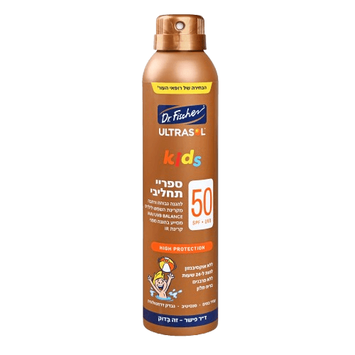אולטרסול | ספריי תחליבי לילדים | 50SPF | מכיל 200 מ