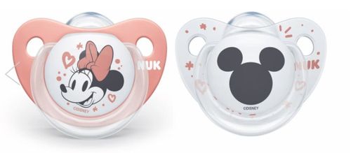 זוג מוצצי נוק דיסני NUK Disney Baby | סיליקון 6-18 חודשים | מיני מאוס |