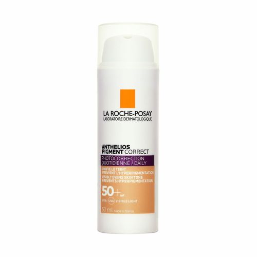 קרם יום עם גוון | גוון מדיום | SPF50+| ANTHELIOS PIGMENT CORRECT | מכיל 50 מ