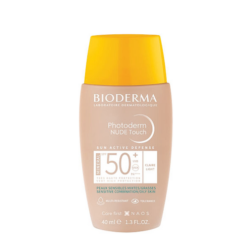 פוטודרם נוד טאצ' | צבע בהיר | מבית ביודרמה | SPF50 | מינירלי | מכיל 40 גרם