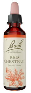 RED CHESTNUT | טיפות לשתייה על בסיס תמציות פרחי באך | מכיל 20 מ"ל | 