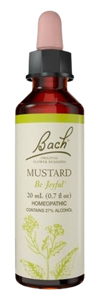 MUSTARD | טיפות לשתייה על בסיס תמציות פרחי באך | מכיל 20 מ"ל | 