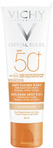 קרם הגנה לפנים עם גוון | 3 ב-1 | SPF50 | מכיל 50 מ"ל | מסייע במניעת כתמים כהים |