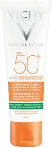 קרם הגנה לפנים למראה מאט 3 ב1 | +SPF50 | מכיל 50 מ"ל | מכיל חימר ירוק ותמצית ביפידוס |