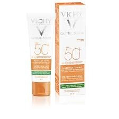 קרם הגנה לפנים למראה מאט 3 ב1 | +SPF50 | מכיל 50 מ