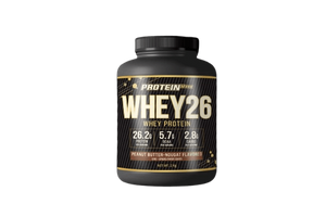 אבקת חלבון בטעם חמאת בוטנים-נוגט | WHEY 26 | מכיל 2 ק"ג | פרוטאין מקס- PROTEIN MAXX