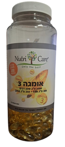 אומגה 3 | 1000 מ"ג שמן דגים | 200 כמוסות | נוטרי קר