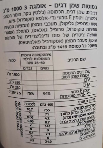 אומגה 3 | 1000 מ