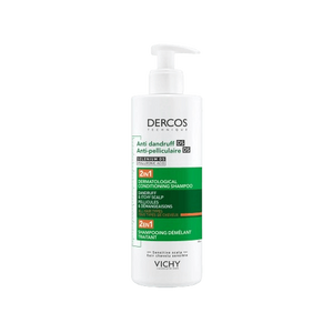 שמפו מרכך נגד קשקשים 2 ב-1 | 390 מ"ל | וישי דרקוס | VICHY DERCOS 