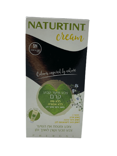 צבע לשיער | 5N | קרם | NATURTINT | ללא PPD | ללא אמוניה נטורטינט | NATURTINT