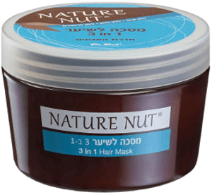 נייטשר נאט | מסכה לשיער | 3 ב-1 | שיערך יקבל לחות מוגברת והזנה עמוקה | למגע שיער רך ונעים ולמראה בריא | 250 מ"ל