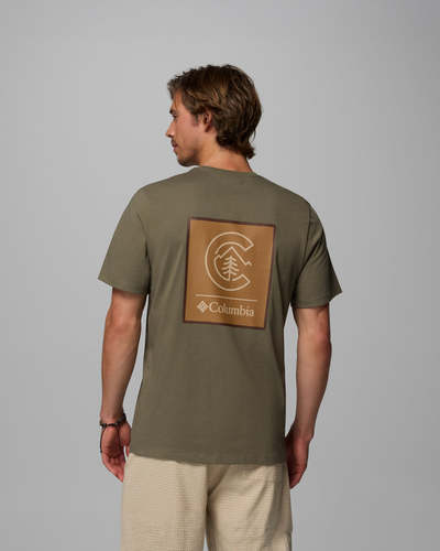 חולצה קצרה לגברים - CSC Logo Back Tee - COLUMBIA