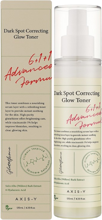 Axis-Y Dark Spot Correcting Glow Toner 125ML אקסיס וואי מי פנים לטיפול בכהויות