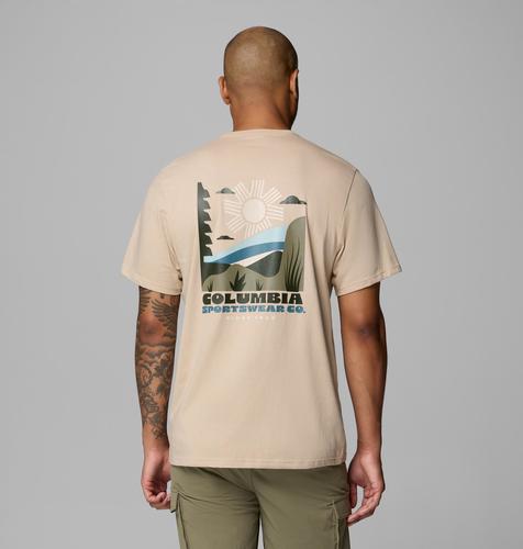 חולצה קצרה לגברים CSC OUTDOOR BACK GRAPHIC - COLUMBIA