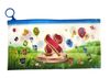 10 קלמר אותיות זיפר/ כחול