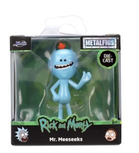 Jada Rick and Morty Metalfigs Mr Meeseeks - Die-Cast Figures, 2.5" Scale דמויות מתכת Rick and Morty מבית Jada – דמויות Die-Cast בגודל 2.5 אינץ