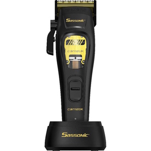 מכונת תספורת מקצועית נטענת כולל מעמד טעינה Sassonic