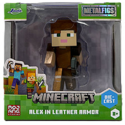 Jada Minecraft Metalfigs Alex in leather Armor - Die-Cast Figures, 2.5