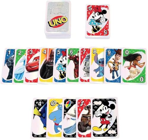 UNO Disney 100th Game Card משחק הקלפים UNO דיסני 100 שנה (Disney 100th Anniversary)